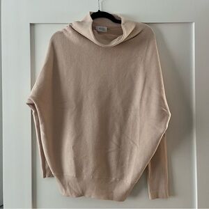 Pink Blush Women's Maternity Tan Cowl Neck Sweater